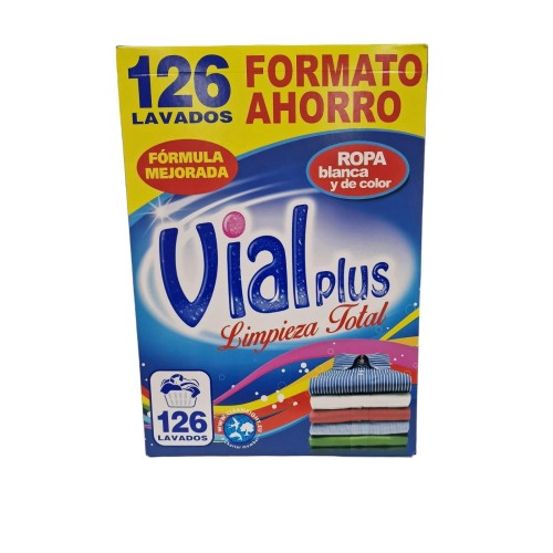 VIALPLUS DETERGENTE MALETA 6,3KG. (126 DOSIS) AZUL DETERGENTES POLVO